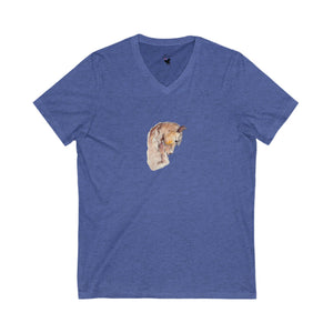 SHY GIRL - Women's V-Neck T-Shirt