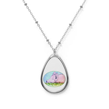 Load image into Gallery viewer, PIG - Oval Necklace - Silver Pendant
