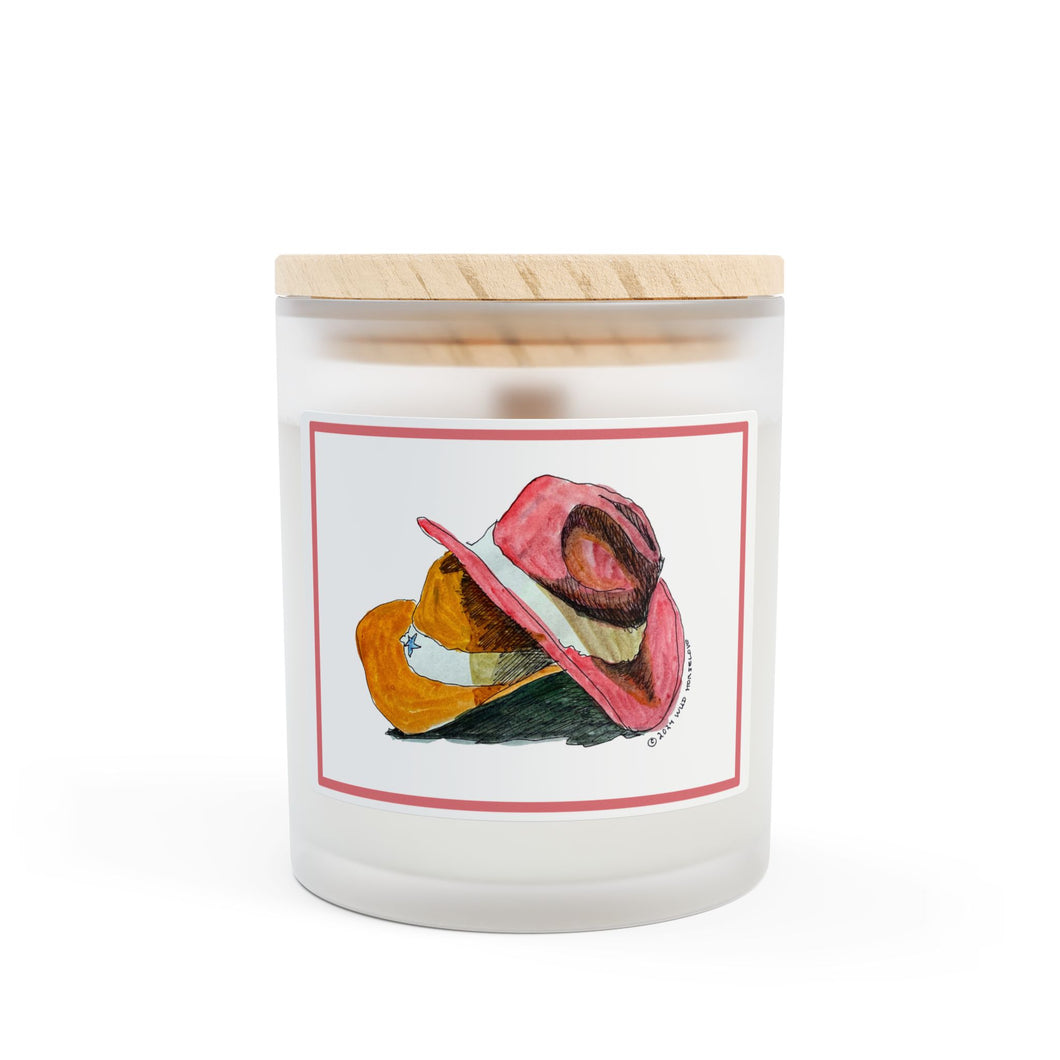 TWO HATS - 11oz Frosted Glass Candle