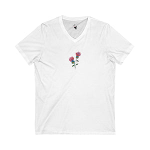 PURPLE THISTLE - Women's V-Neck T-Shirt