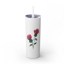 Load image into Gallery viewer, PURPLE THISTLE - Skinny Tumbler with Straw
