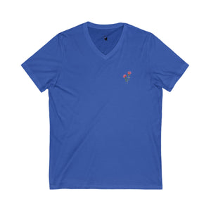 PURPLE THISTLE (Pocket Design) - V-Neck Tee