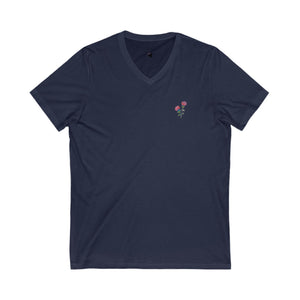 PURPLE THISTLE (Pocket Design) - V-Neck Tee