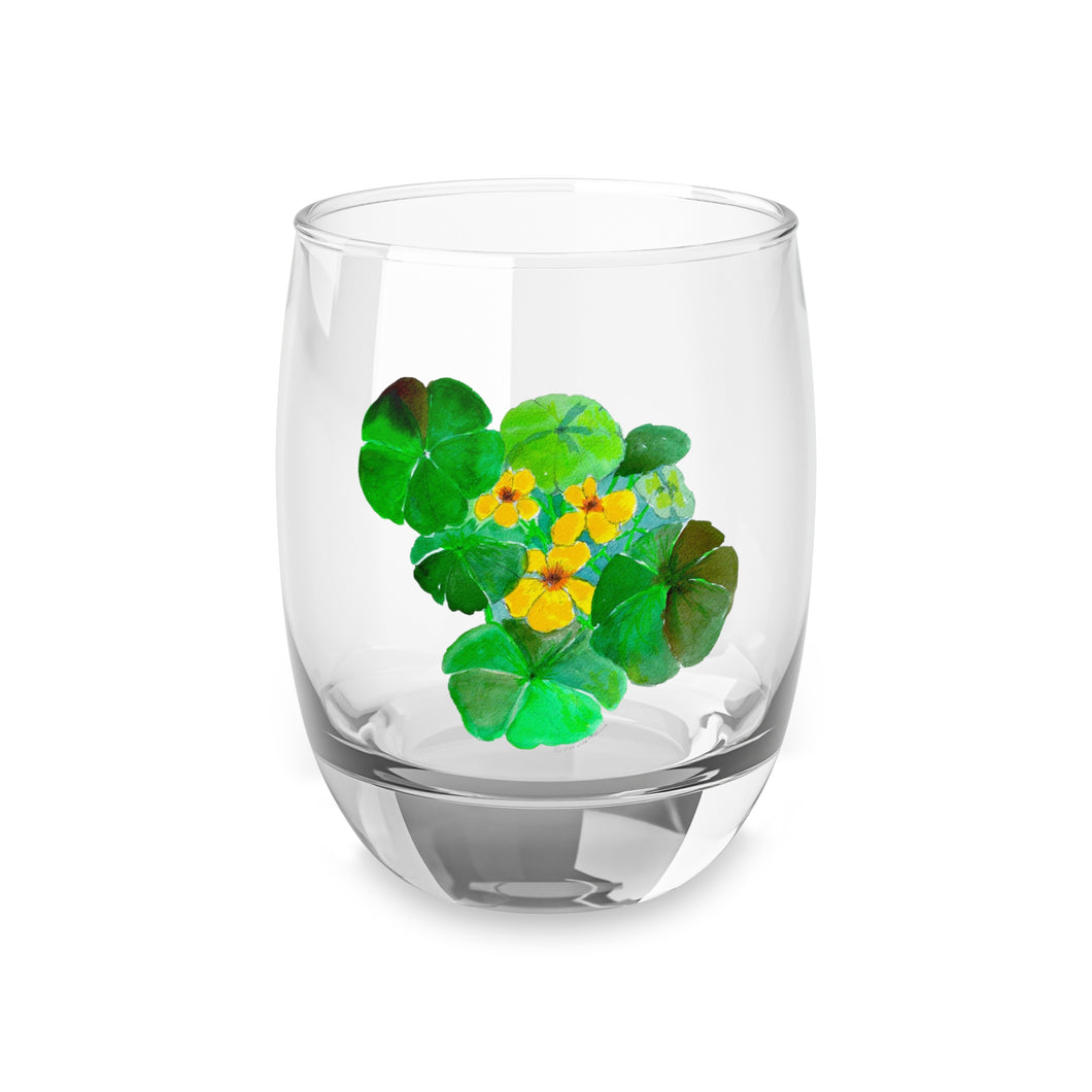 NASTURTIUMS - Whiskey Glass