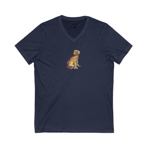 HEARTFUL DOG - Women's V-Neck T-Shirt