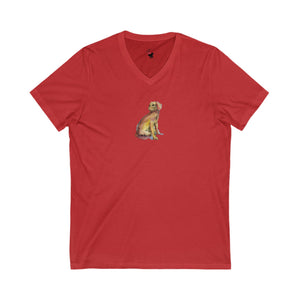 HEARTFUL DOG - Women's V-Neck T-Shirt