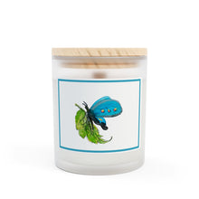 Load image into Gallery viewer, BUTTERFLY BLUES - 11oz Frosted Glass Candle
