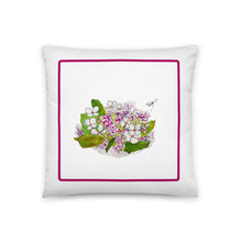 Load image into Gallery viewer, BOUQUET TO GO - Pink and White Floral Pillow
