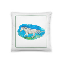 Load image into Gallery viewer, OUT OF THE BLUE - Horse Running Pillow
