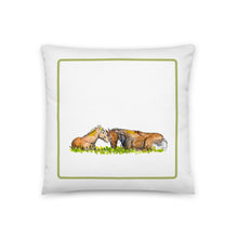 Load image into Gallery viewer, FOAL AND MOTHER - Horses Pillow
