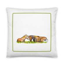 Load image into Gallery viewer, FOAL AND MOTHER - Horses Pillow
