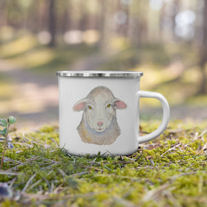 SHEEPISH - Sheep Enamel Mug