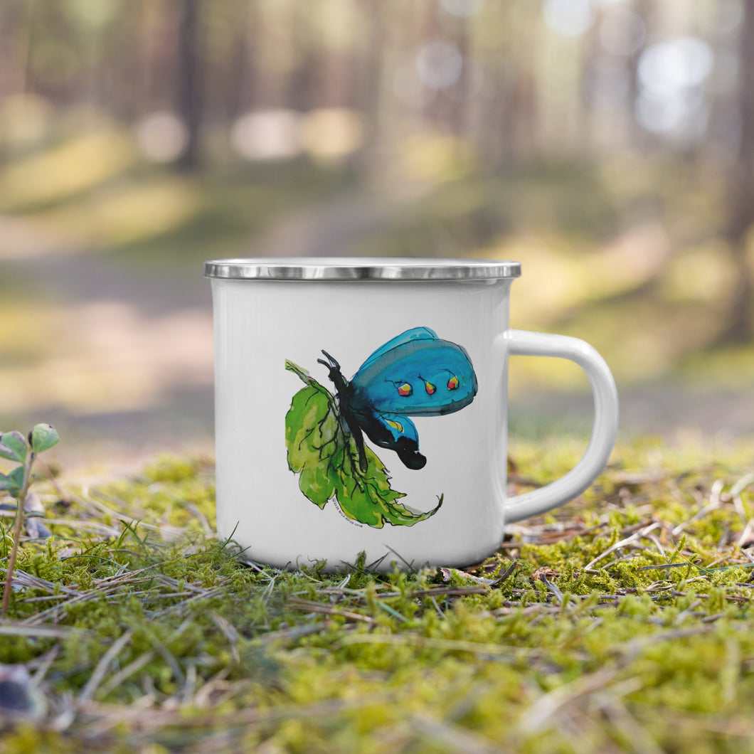 BUTTERFLY BLUES - Butterfly Enamel Mug