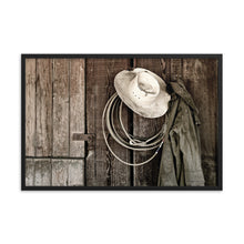 Load image into Gallery viewer, THE WHITE HAT - Framed Poster
