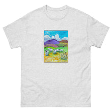 Load image into Gallery viewer, BLUE SKY DAY - Men&#39;s Landscape with Sheep T-Shirt
