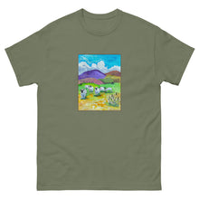 Load image into Gallery viewer, BLUE SKY DAY - Men&#39;s Landscape with Sheep T-Shirt
