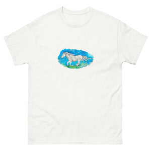 OUT OF THE BLUE - Men's Horse Running T-Shirt