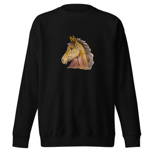 BUCKSKIN BEAUTY - Unisex Brown Horse Sweatshirt