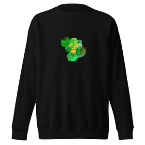 NASTURTIUMS - Unisex Yellow and Green Floral Sweatshirt