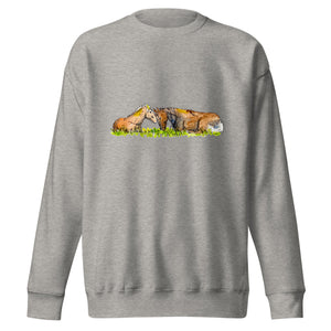 FOAL AND MOTHER - Unisex Horses Sweatshirt