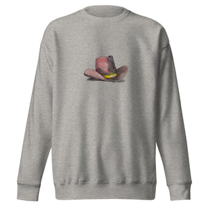 HEART HAT - Unisex Cowboy Hat Sweatshirt