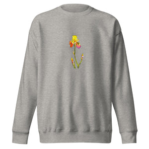 YELLOW IRIS - Unisex Floral Iris Sweatshirt