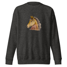 Load image into Gallery viewer, BUCKSKIN BEAUTY - Unisex Brown Horse Sweatshirt
