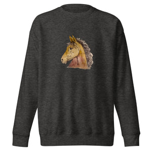 BUCKSKIN BEAUTY - Unisex Brown Horse Sweatshirt