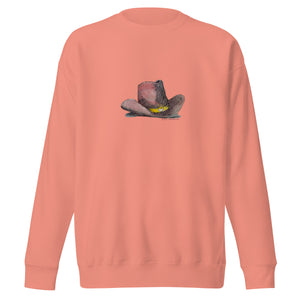 HEART HAT - Unisex Cowboy Hat Sweatshirt