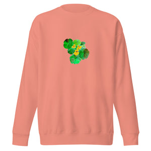 NASTURTIUMS - Unisex Yellow and Green Floral Sweatshirt