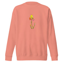 Load image into Gallery viewer, YELLOW IRIS - Unisex Floral Iris Sweatshirt
