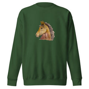 BUCKSKIN BEAUTY - Unisex Brown Horse Sweatshirt