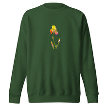 Load image into Gallery viewer, YELLOW IRIS - Unisex Floral Iris Sweatshirt
