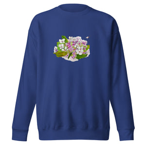 BOUQUET TO GO - Unisex Pink and White Floral Sweatshirt