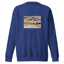 Load image into Gallery viewer, WAITING OUT THE STORM - Unisex Three Horses Under Clouds Sweatshirt
