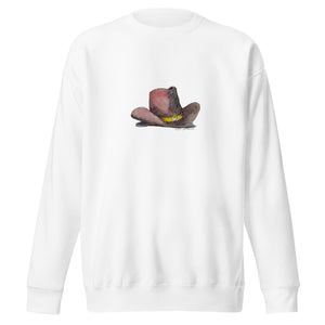 HEART HAT - Unisex Cowboy Hat Sweatshirt