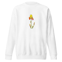 Load image into Gallery viewer, YELLOW IRIS - Unisex Floral Iris Sweatshirt
