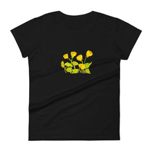Load image into Gallery viewer, SYMPHONY IN YELLOW - Women&#39;s Yellow and Gold Floral T-Shirt
