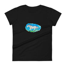Load image into Gallery viewer, OUT OF THE BLUE - Women&#39;s Horse Running T-Shirt
