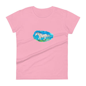 OUT OF THE BLUE - Women's Horse Running T-Shirt