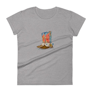 MY BEST BOOTS - Women's Cowboy Boots T-Shirt