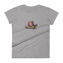 Load image into Gallery viewer, HEART HAT - Women&#39;s Cowboy Hat T-Shirt
