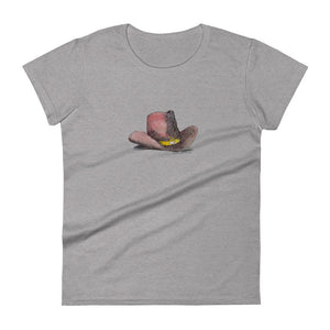HEART HAT - Women's Cowboy Hat T-Shirt