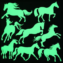 Load image into Gallery viewer, Fun Glow in the Dark Horse Wall Stickers

