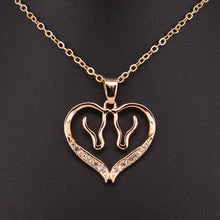 Load image into Gallery viewer, Horse Love Pendant Necklace
