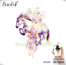 Load image into Gallery viewer, Watercolor Horse Temporary Tattoo
